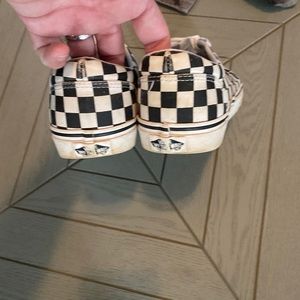 Vans checkered lace up shoes